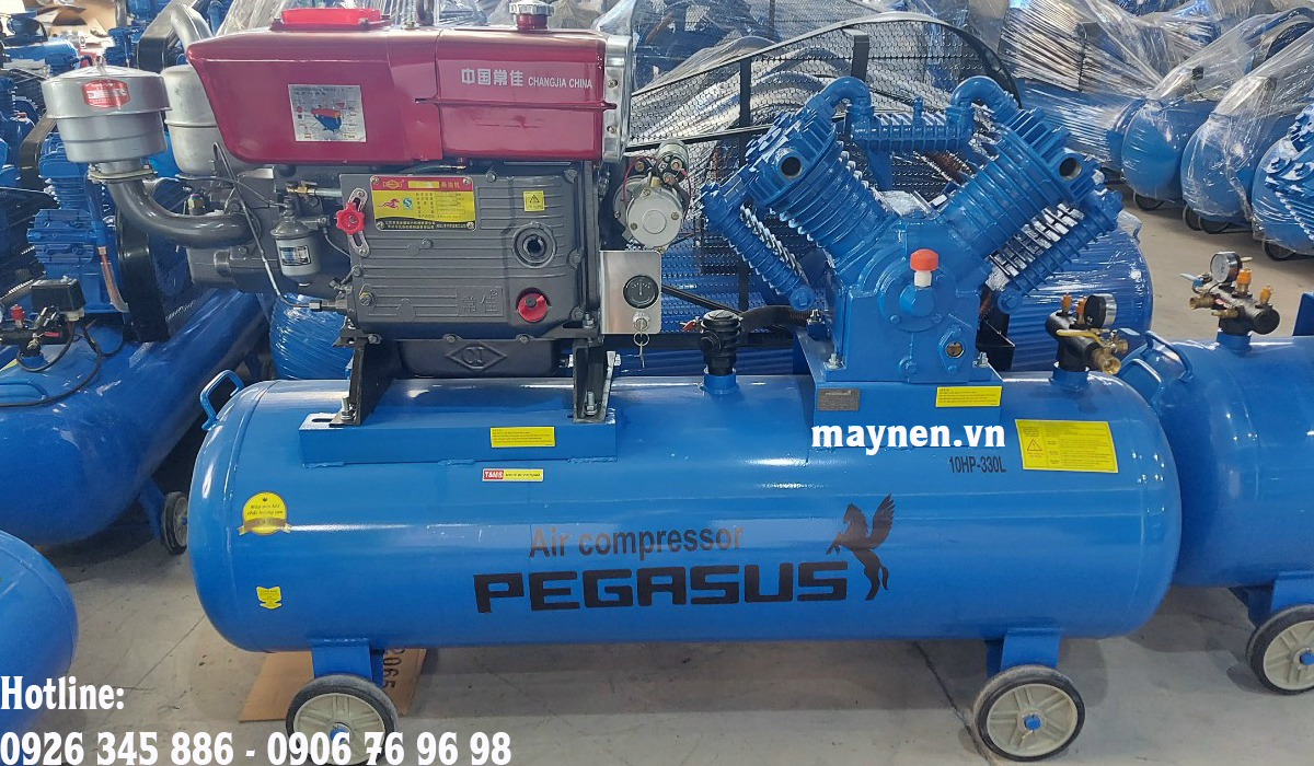 máy nén khí piston đầu nổ pegasus