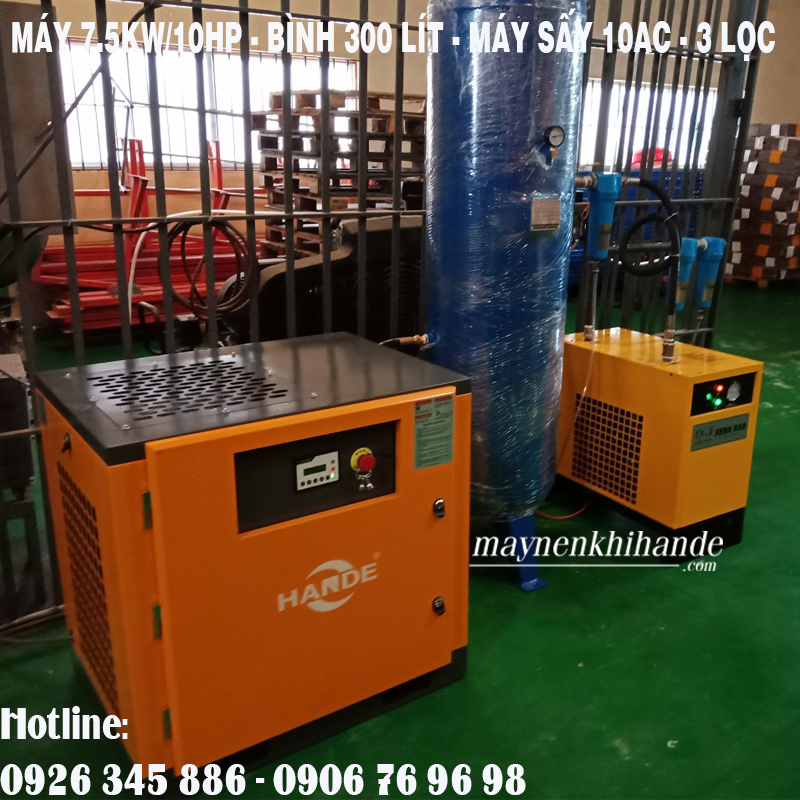 lắp đặt bình nén khí 300 lít