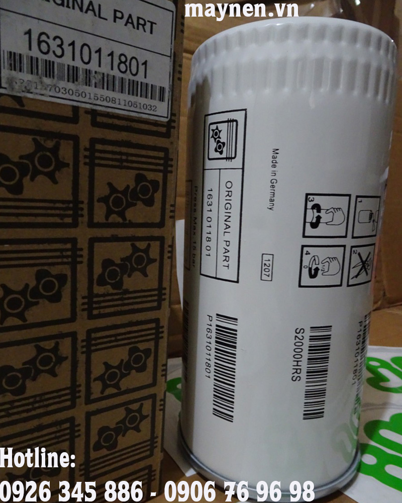 Lọc dầu Atlas Copco 1631 0118 01