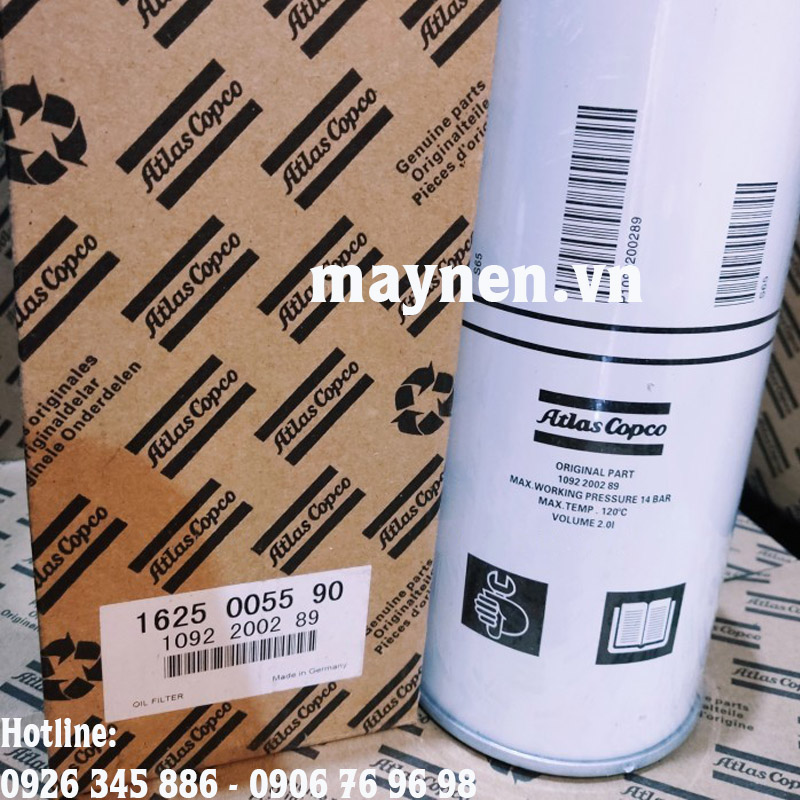 Lọc tách dầu Atlas Copco 1625 0055 90
