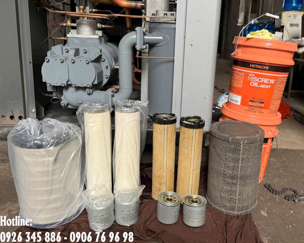 bảo trì định kỳ máy nén khí trục vít