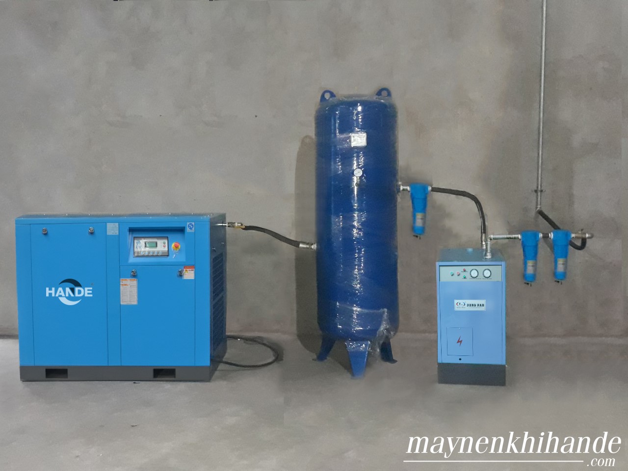 Thứ tự lắp đặt máy nén khí trong nhà máy