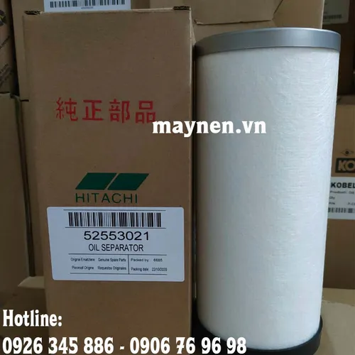 Lọc tách dầu máy nén khí Hitachi