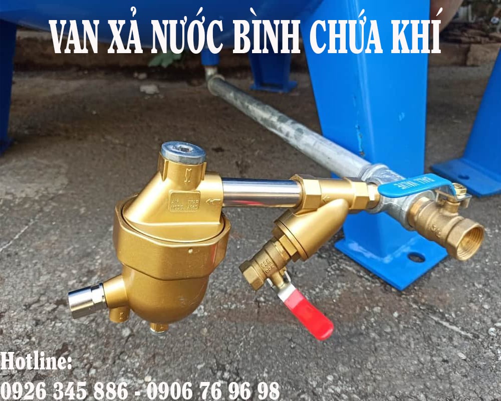xả nước bình chứa khí