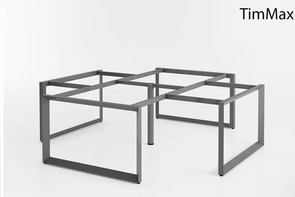 Khung bàn sắt cụm góc 4 người 2800x2400