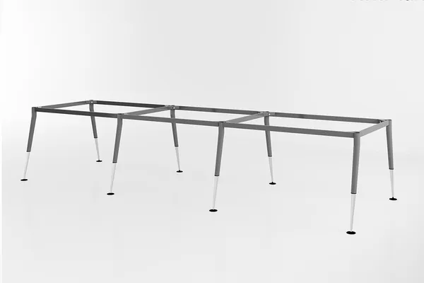 Khung bàn sắt cụm 6 người 3600x1200, 4200x1400