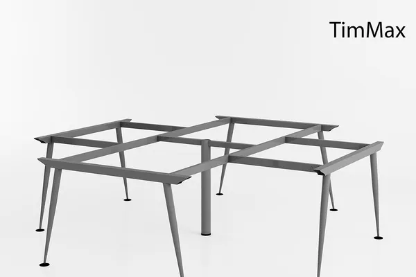 Chân bàn sắt cụm 4 người 2400x2800