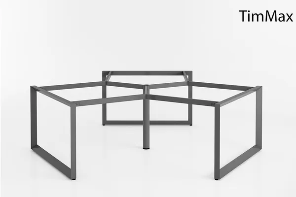 Khung bàn sắt tam giác cụm 3 người chữ Y