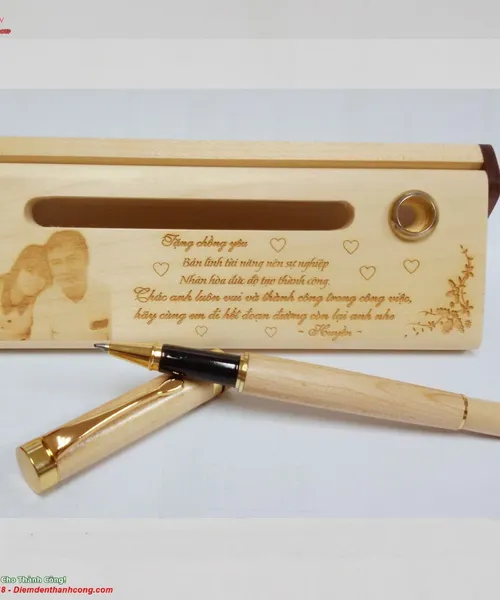 Hộp Bút Gỗ Khắc Tên Quà Tặng (3) (1)