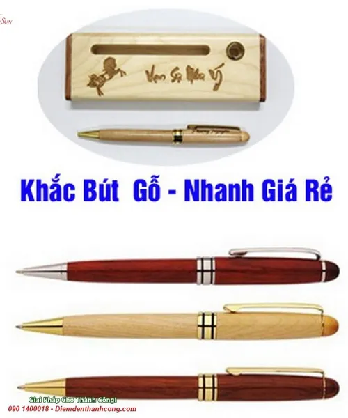 Bút Gỗ Khắc Tên Quà Tặng, bút ký khắc tên (2)