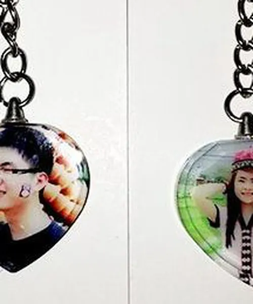 Móc khóa pha lê trái tim