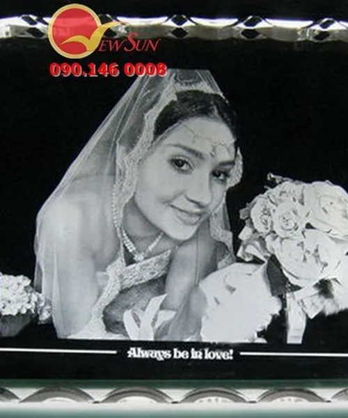 Pha lê Khắc Ảnh - Pha lê 3d Ảnh