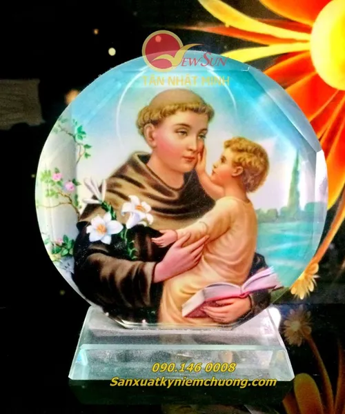 Pha lê Thủy tinh in hình Chúa, Kỷ niệm chương pha lê thủy tinh nhận in lẻ lấy trong ngày