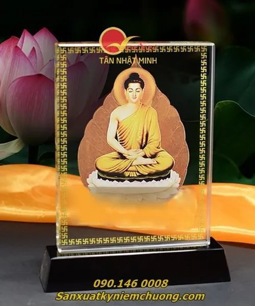 Kỷ niệm chương, Kỷ niệm chương thủy tinh, in hình Phật