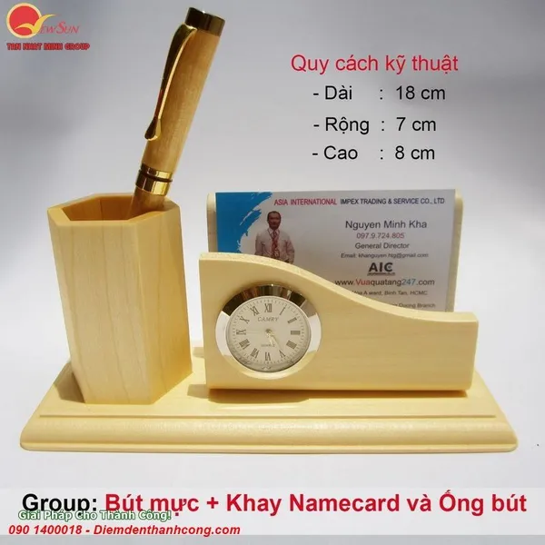 Bộ Bút Gỗ Khắc Tên Quà Tặng (3)