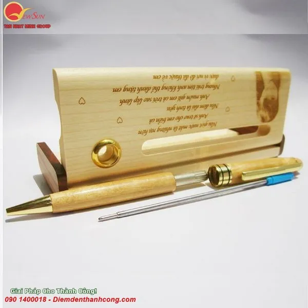 Hộp Bút Gỗ Khắc Tên Quà Tặng (3) (1)