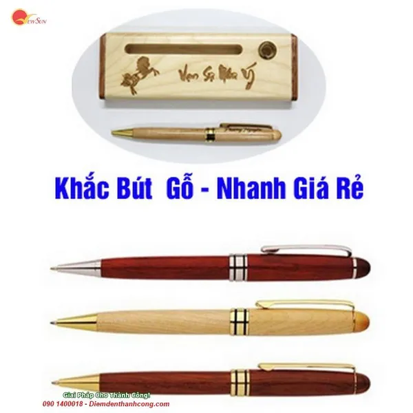 Bút Gỗ Khắc Tên Quà Tặng, bút ký khắc tên (2)