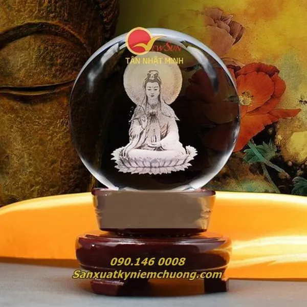 Pha lê 3D Phật