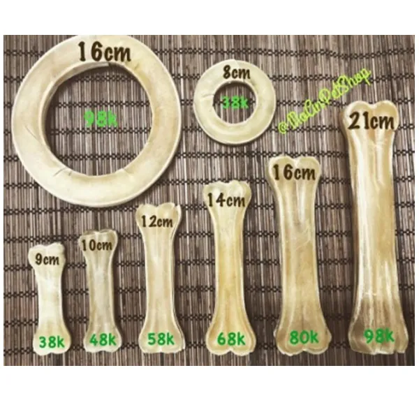 Xương ống bằng da bò - 10cm 