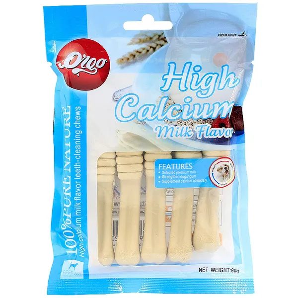 Xương Orgo Hight Calcium Milk là đồ ăn vặt hoặc bánh thưởng cho chó