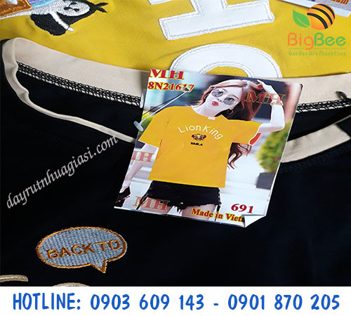 Đạn xỏ nhựa 5 inch gắn mác quần áo