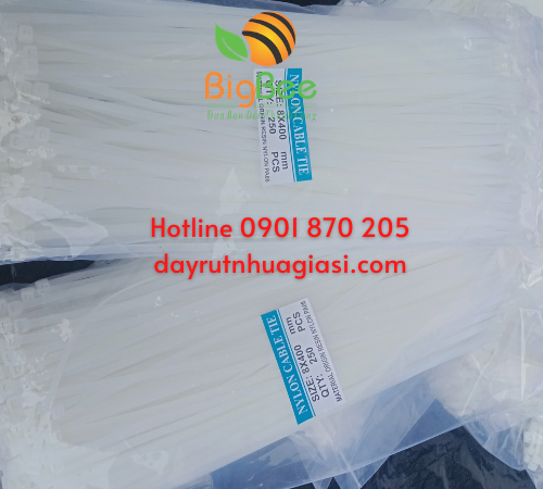 Dây rút trắng 8x400