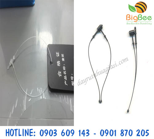 Ti xỏ nhựa màu trắng trong suốt