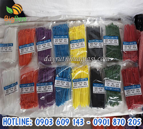 Gía sỉ rẻ dây rút nhựa màu