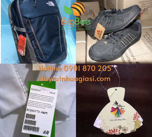 Dây treo nhãn mác balo, giày thể thao, áo quần