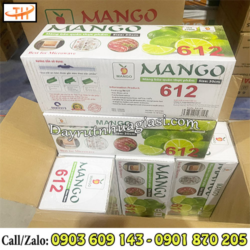 Thùng 6 cuộn màng bọc thực phẩm Mango Thùng 6 cuộn màng bọc thực phẩm Mango