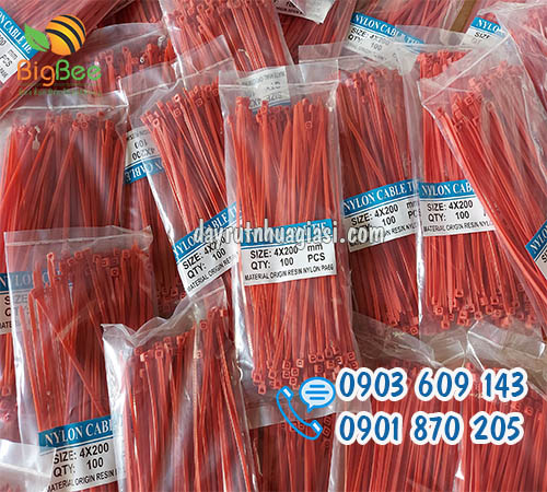 Bán dây rút nhựa màu 2 tấc