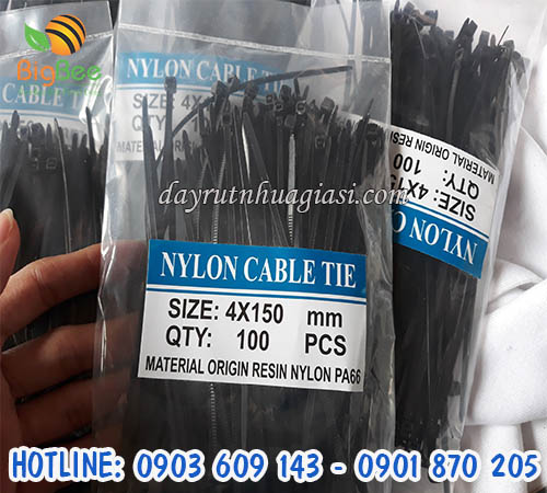 Sỉ dây rút nhựa đen 1 tấc rưỡi