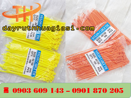 Dây rút nhựa màu 1 tấc rưỡi ( 15cm )