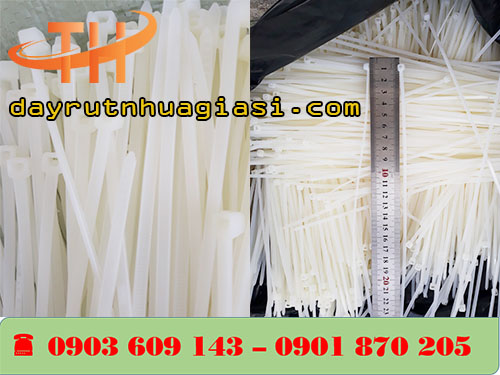 Dây rút nhựa trắng 2 tấc rưỡi  ( 25cm )