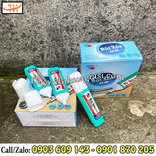 Bút xoá Thiên Long CP02 có nắp rời đậy kín an toàn  Bút xoá Thiên Long CP02 có nắp rời đậy kín an toàn