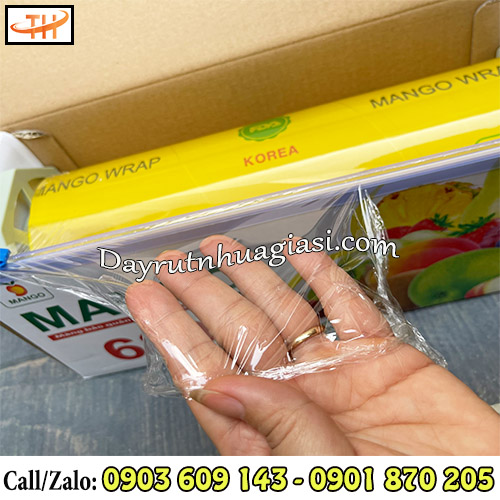 Màng bọc thực phẩm Mango 680 dẻo dai, trong suốt  Màng bọc thực phẩm Mango 680 dẻo dai, trong suốt