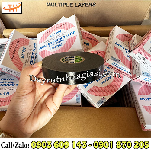 Băng keo điện Nitto No.15 khả năng chịu nhiệt cực tốt Băng keo điện Nitto No.15 khả năng chịu nhiệt cực tốt