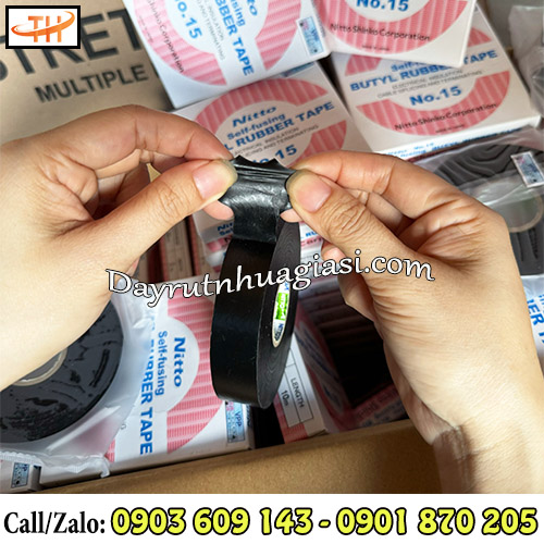 Băng keo điện Nitto No.15 dày dặn, lớp keo siêu chắc Băng keo điện Nitto No.15 dày dặn, lớp keo siêu chắc