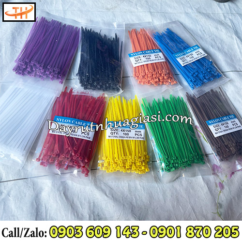 Dây rút nhựa đóng bịch tiện lợi Dây rút nhựa đóng bịch tiện lợi