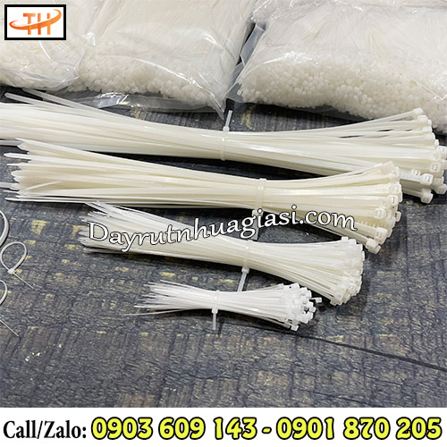 Dây rút nhựa trắng đủ cỡ Dây rút nhựa trắng đủ cỡ
