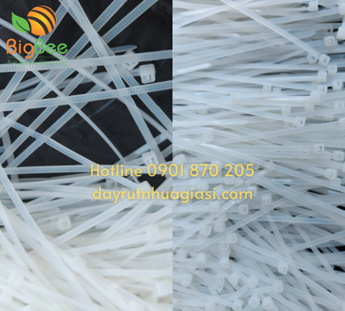 Dây rút nhựa kích thước 12 cm phù hợp buộc, gói thực phẩm