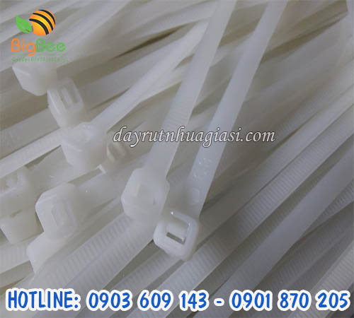 Gía sỉ rẻ dây rút nhựa trắng 4 tấc