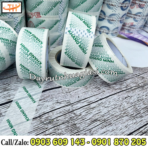 Băng keo in logo độ bền màu cao Băng keo in logo độ bền màu cao