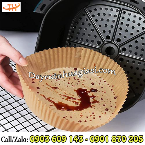 Giấy nến lót nồi chiên không dầu dễ dàng cho việc vệ sinh Giấy nến lót nồi chiên không dầu dễ dàng cho việc vệ sinh