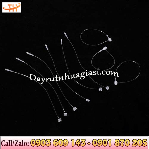 Dây treo nhãn mác bằng nhựa đầu tròn với thiết kế sợi mảnh, dẻo dai Dây treo nhãn mác bằng nhựa đầu tròn với thiết kế sợi mảnh, dẻo dai