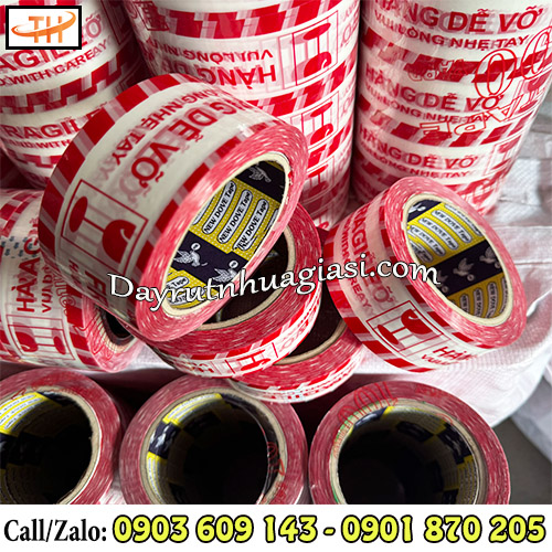 Băng keo hàng dễ vỡ nền đỏ Băng keo hàng dễ vỡ nền đỏ