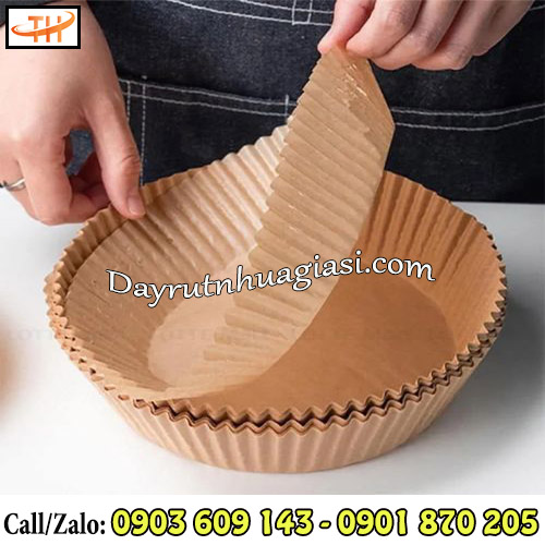 Giấy nến tròn nướng bánh màu nâu Giấy nến tròn nướng bánh màu nâu