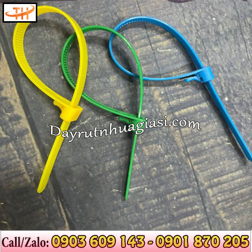 Dây rút nhựa tháo mở được dẻo dai, dễ dàng uốn nắn Dây rút nhựa tháo mở được dẻo dai, dễ dàng uốn nắn