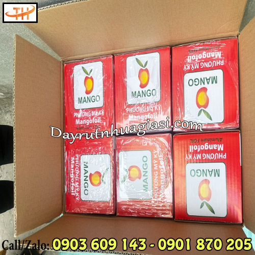 Giấy bạc nướng đóng thùng 6 cuộn Giấy bạc nướng đóng thùng 6 cuộn