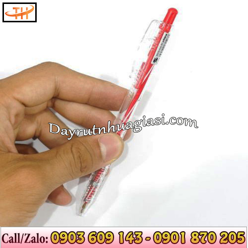 Bút bi bấm Thiên Long đỏ Bút bi bấm Thiên Long đỏ